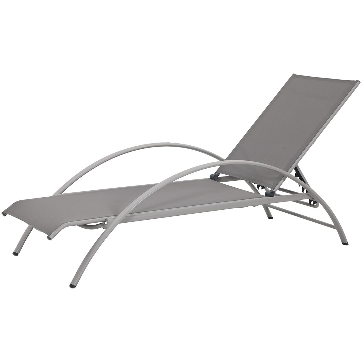 Garden Impressions Limone aluminium ligbed - taupe - taupe textileen