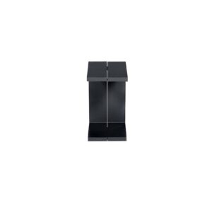 Garden Impressions Cube Lounge-Tisch 100 × 100 cm – Mattweiß – Reflex Black- mat wit/ reflex black