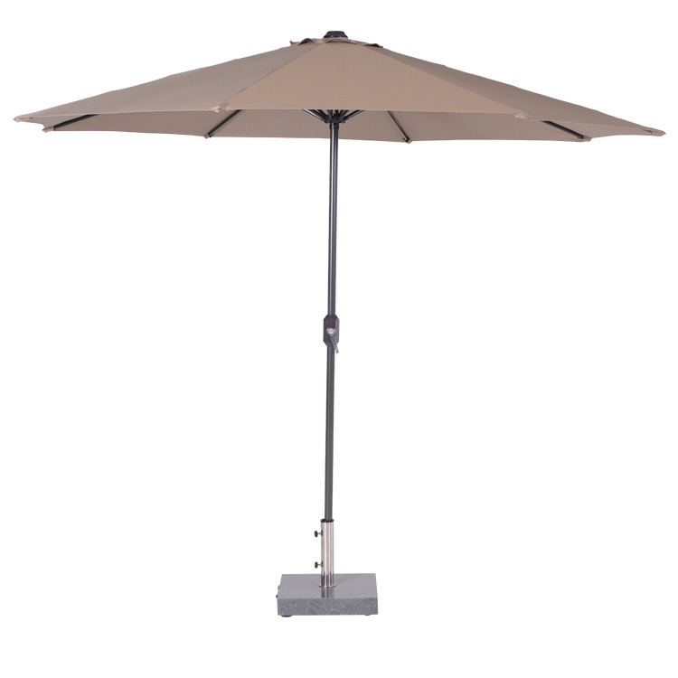 Lotus parasol - Ø300 cm - carbon black - taupe