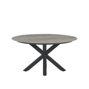 Garden Impressions Lowland Tisch Ø150 cm- carbon black / Centostone rome bronze