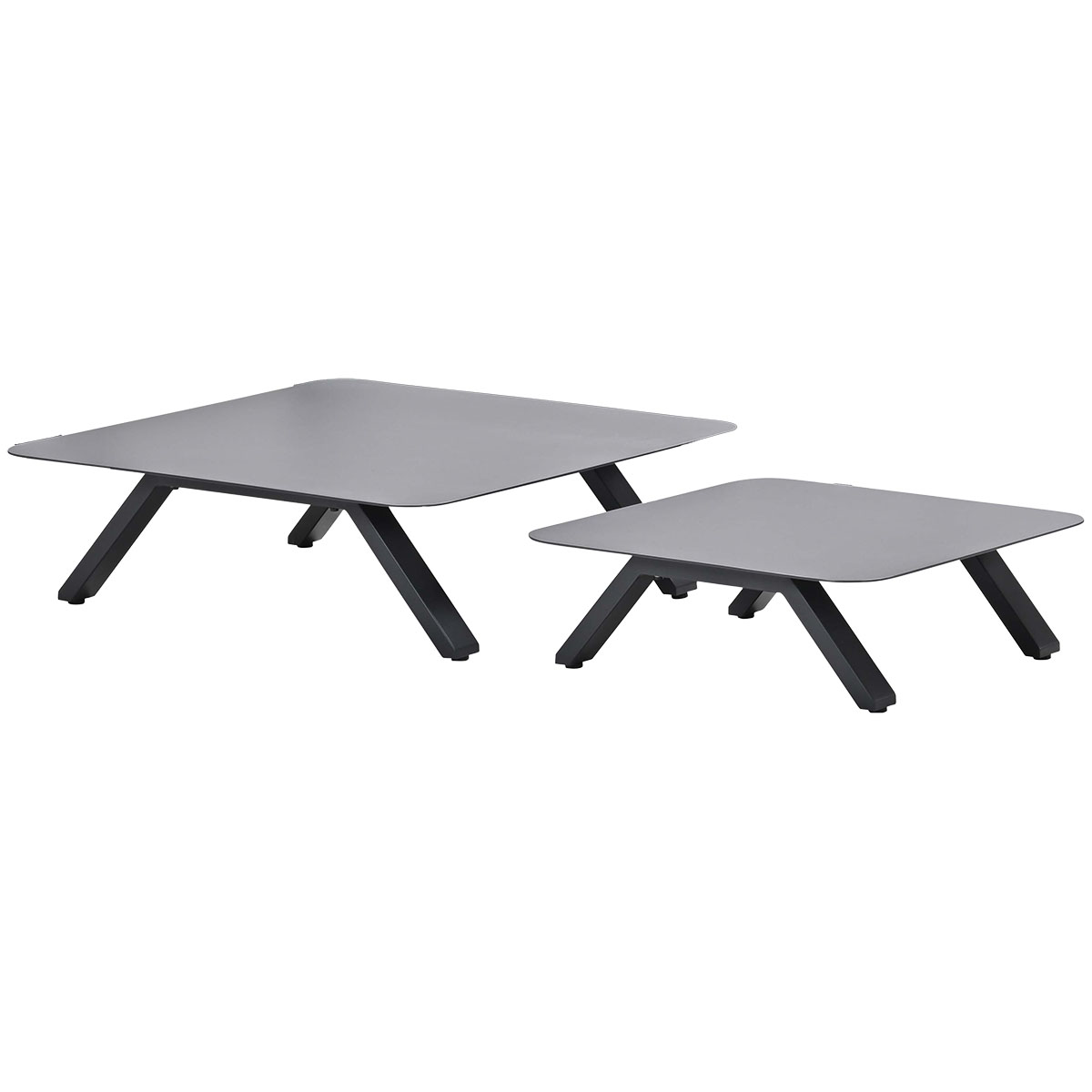 Garden Impressions Realdo Set aus zwei Lounge-Tischen – Carbon Black