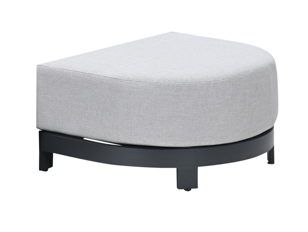 Garden Impressions Levanto Chaise Longue – Carbon Black – Valley Sand