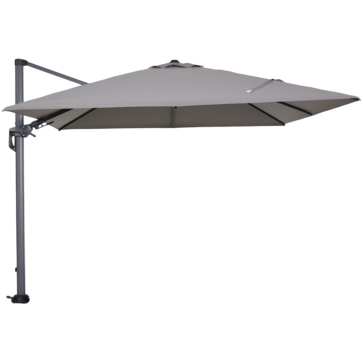 Garden Impressions Hawaii parasol - 300x300 cm - carbon black - licht grijs