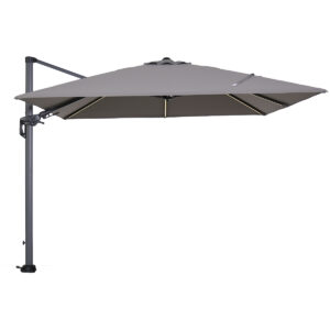 Garden Impressions Hawaii Lumen parasol - 300x300 cm - licht grijs