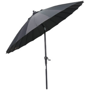 Garden Impressions Manilla Sonnenschirm - Ø250 cm - carbon black -  dunkelgrau