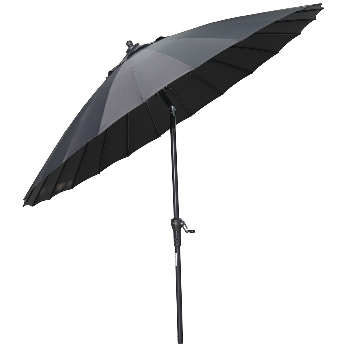 Garden Impressions Manilla parasol - Ø250 cm - carbon black - donker grijs