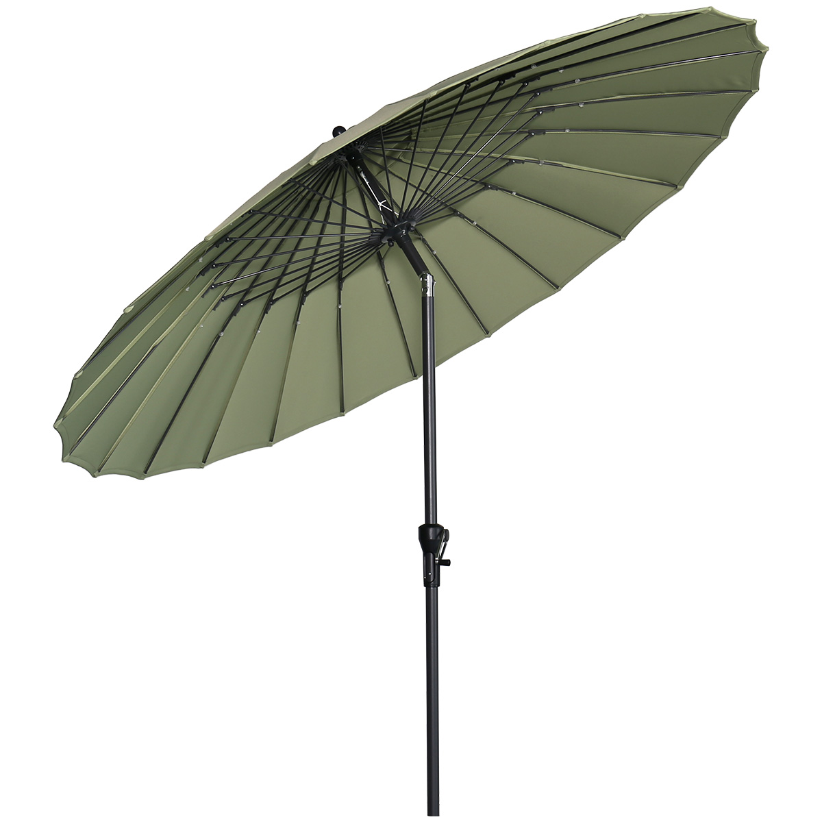 Garden Impressions Manilla parasol - Ø250 cm - carbon black - olijf