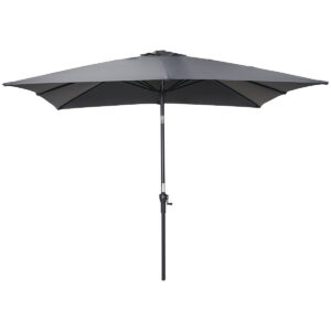 Garden Impressions Lotus Sonnenschirm - 250x250 cm - carbon black -  dunkelgrau