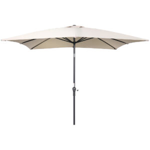 Garden Impressions Lotus Sonnenschirm - 250x250 cm - carbon black -  ecru