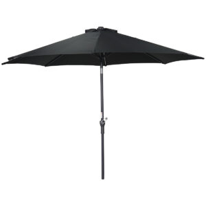 Garden Impressions Lotus Sonnenschirm - Ø300 cm - carbon black -  schwarz