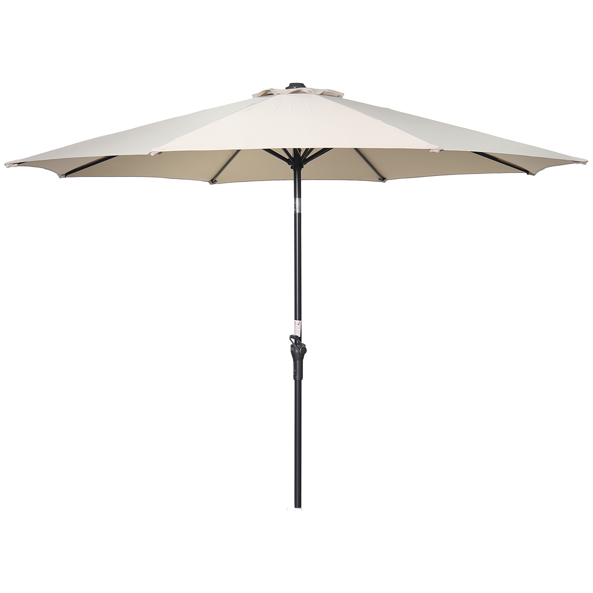 Garden Impressions Lotus parasol - Ø300 cm - carbon black - ecru