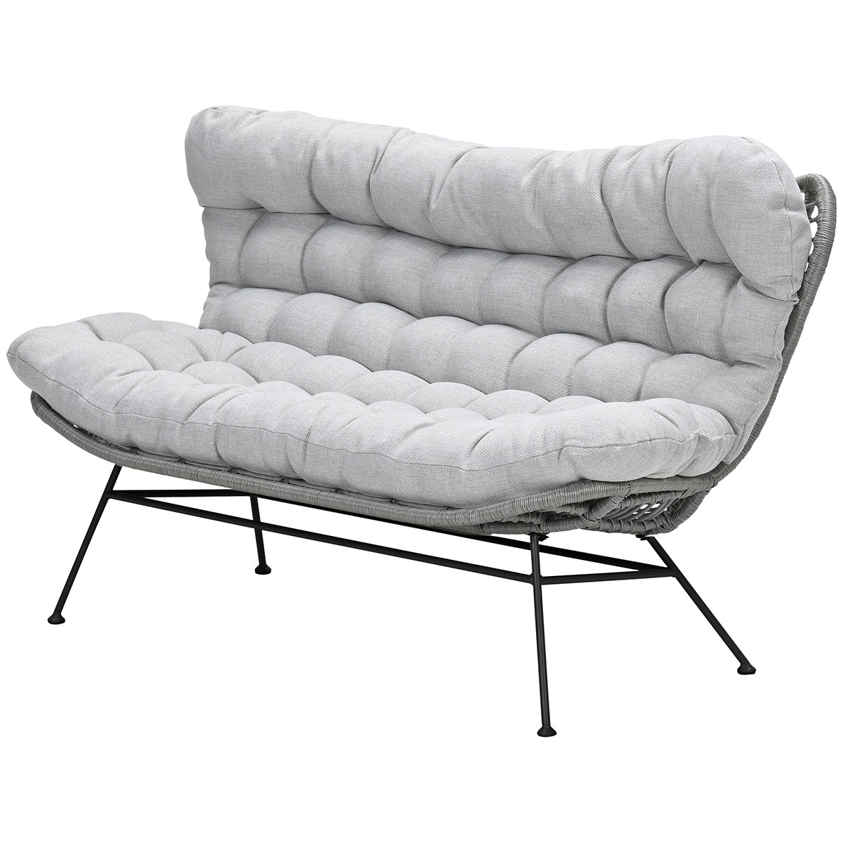 Garden Impressions Libelle wicker relax tuinbank - taupe - valley sand