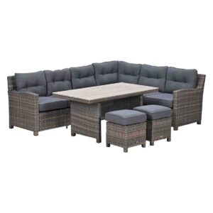 Garden Impressions Seagull Lounge-Dining-Set rechts havanna sand