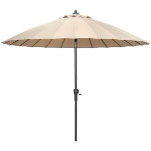 Garden Impressions Manilla Sonnenschirm - Ø250 cm - carbon black -  Taupe