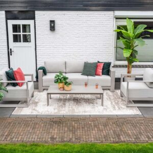 Garden Impressions Lounge Set Levanto 4-teilig Aluminium - Taupe