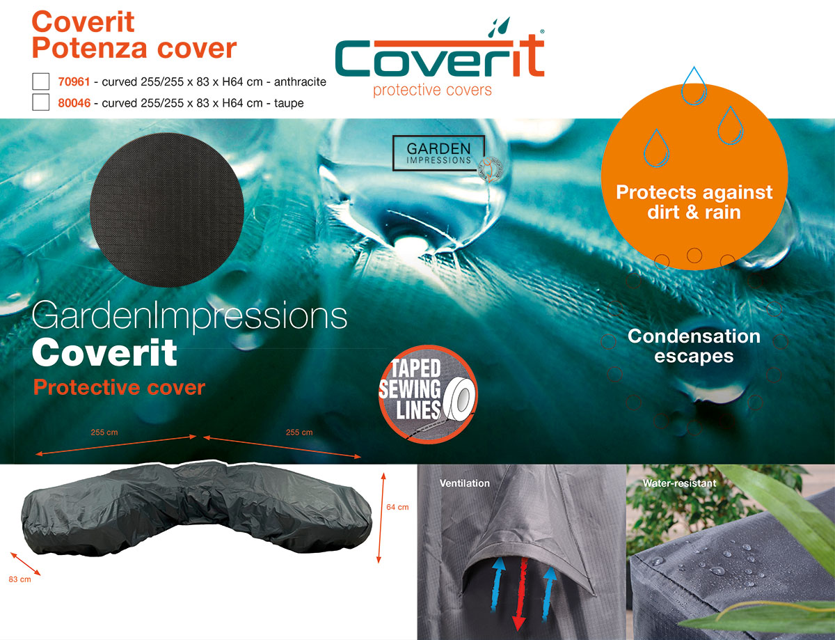 Garden Impressions Coverit loungeset beschermhoes - 340x98xH70 cm