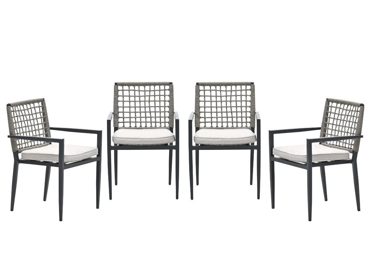 Garden Impressions Florance tuinstoelen set van 4 stapelbaar