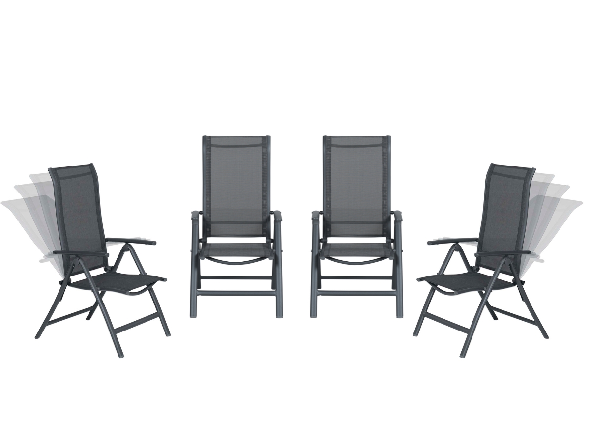 Garden Impressions Limone tuinstoelen set van 4 verstelbaar