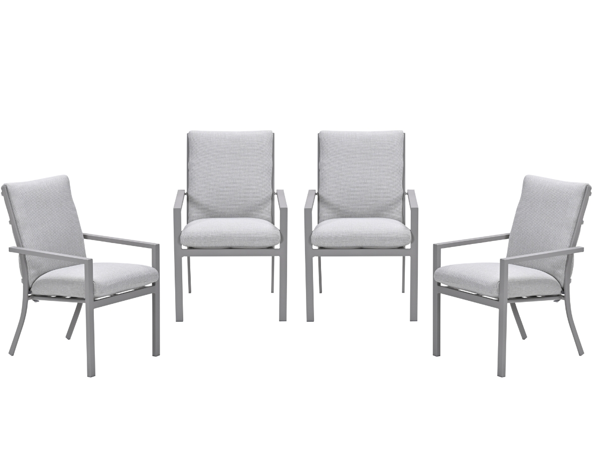 Garden Impressions Sergio tuinstoelen set van 4 taupe