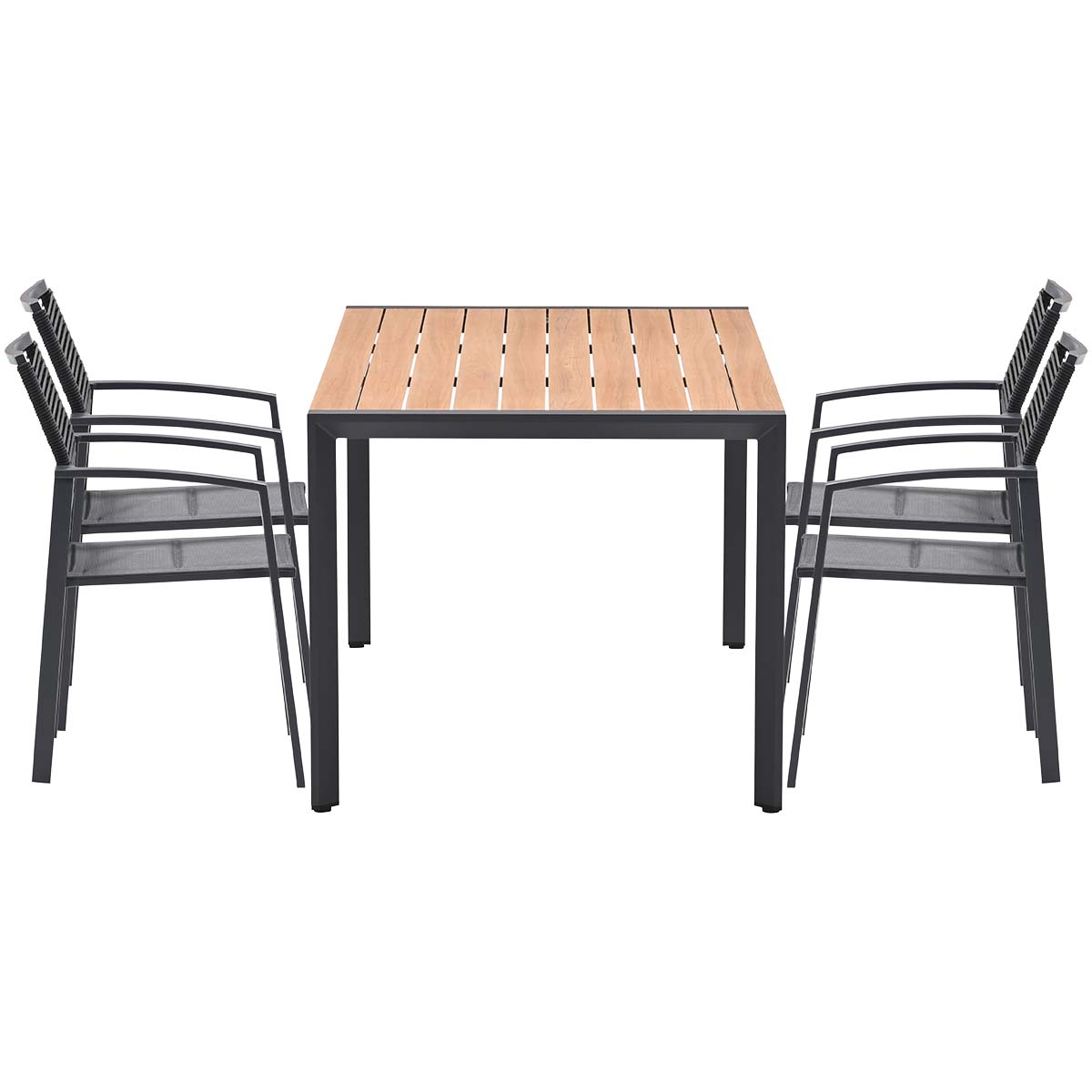 Garden Impressions Felini tuinset 160 cm met 4 Cosmo stoelen