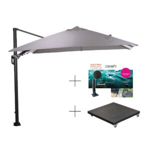 Garden Impressions Hawaii Lumen Sonnenschirmset LED 300x300 sand