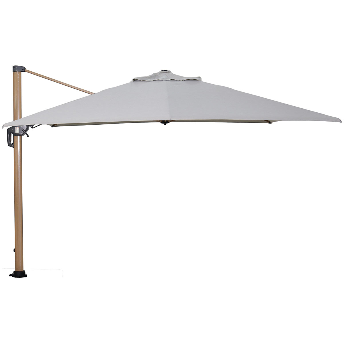 Garden Impressions Hawaii Big Pole II zweefparasol 350x350 teak/royal sand