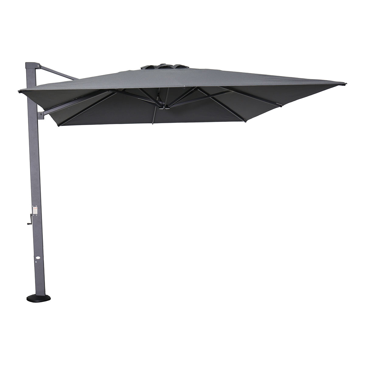 Garden Impressions Hawaii Emperor telescoop zweefparasol 300x400 antraciet