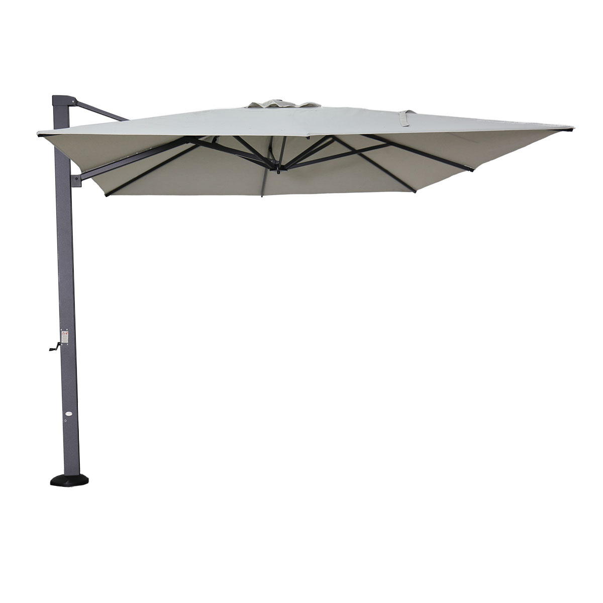 Garden Impressions Hawaii Emperor parasol 3x4 m carbon black zand