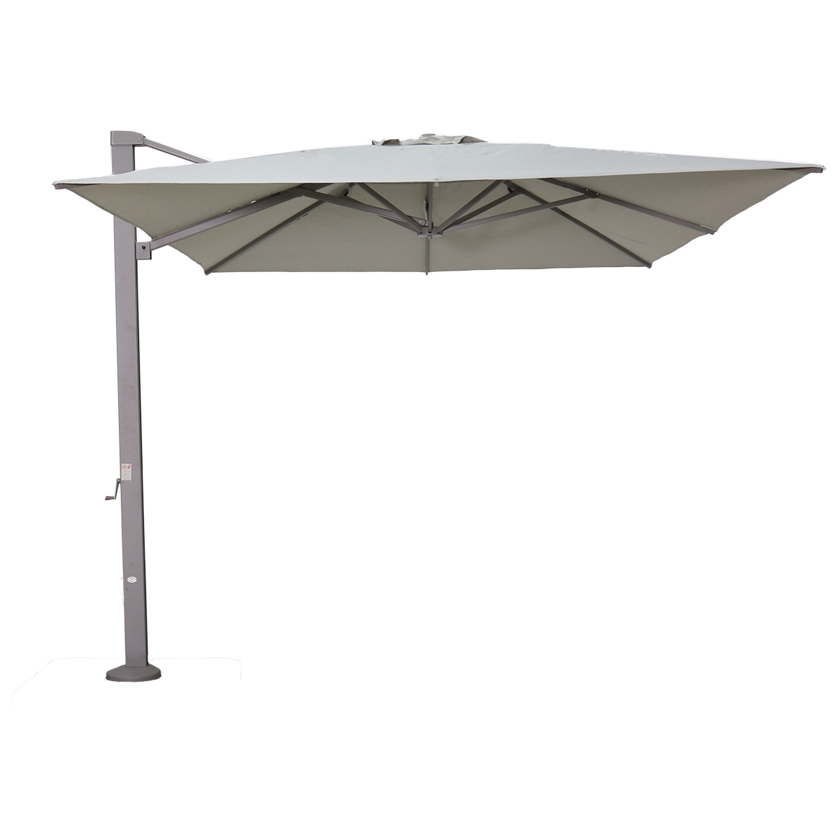 Garden Impressions Hawaii Emperor telescoop zweefparasol 300x400 taupe/zand