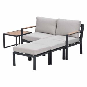 Garden Impressions Cinto Lounge-Set 5-teilig – Carbon Black