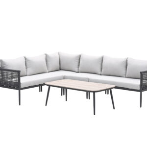 Garden Impressions Teramon Lounge-Set 6 Personen dunkelgrau Rope